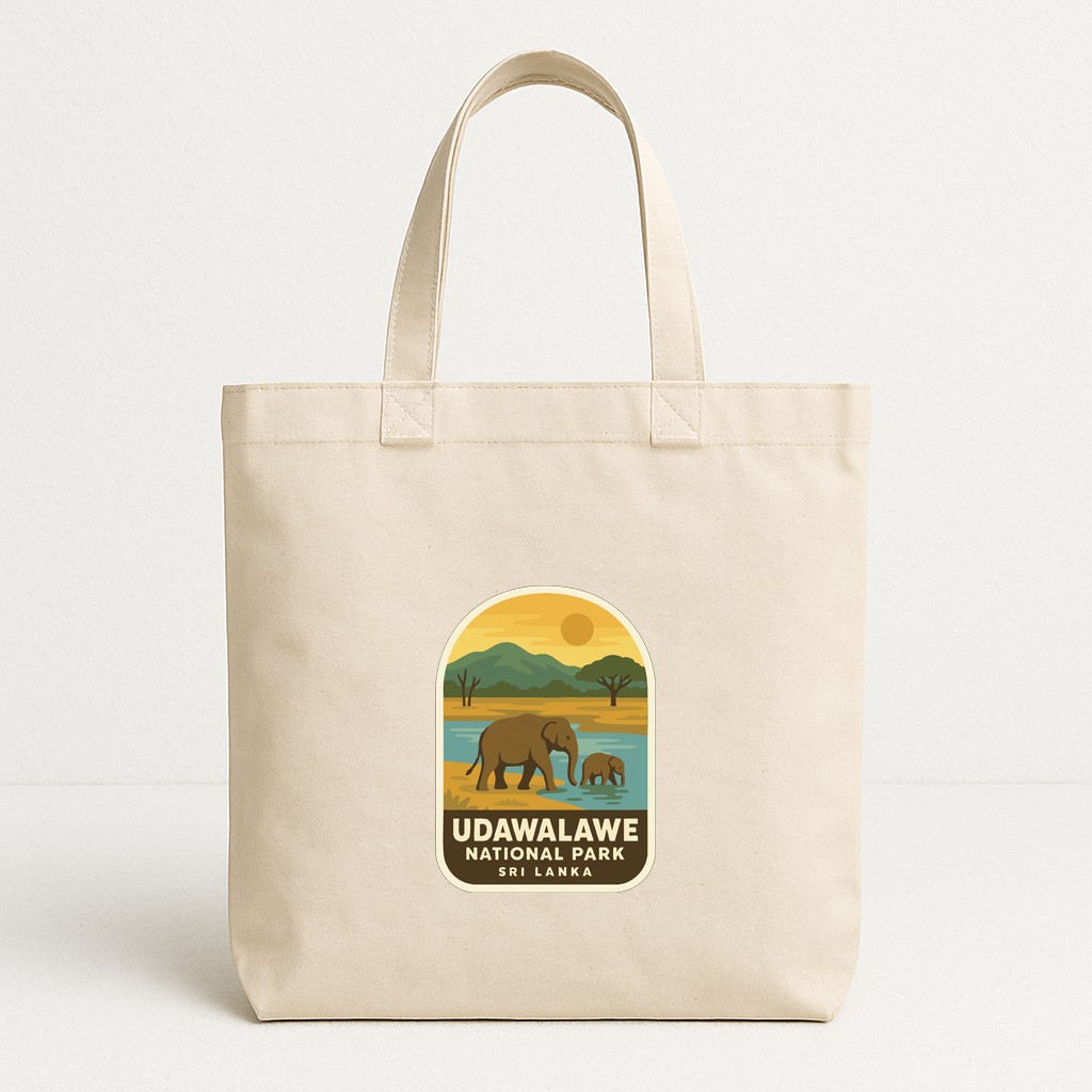 Udawalawe Sri Lanka Iron On Heat Transfer Vinyl HTV Die-Cut World National Parks