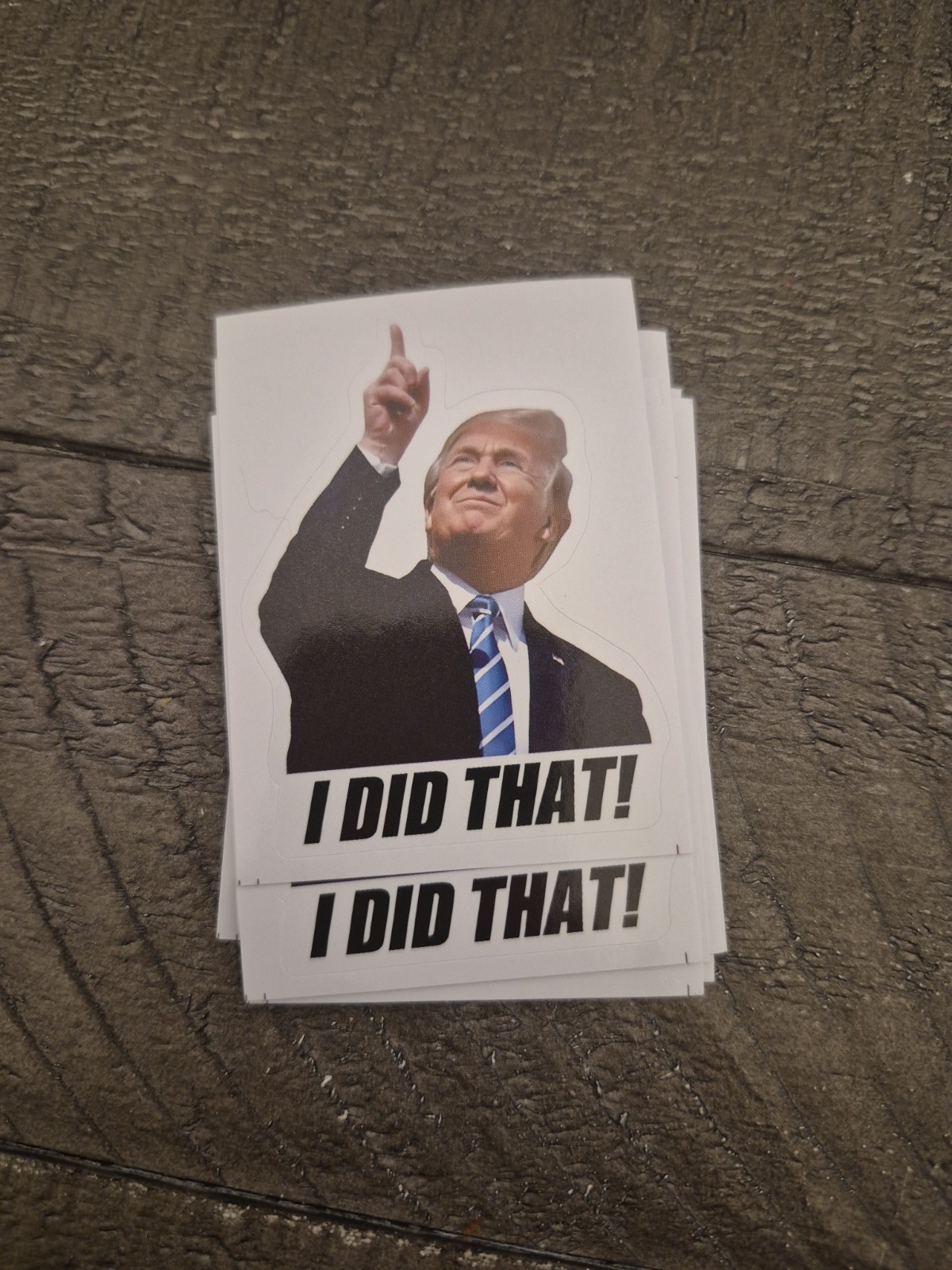 10 Donald Trump I DID THAT Stickers Gas Prices Pump Station Trump Sticker