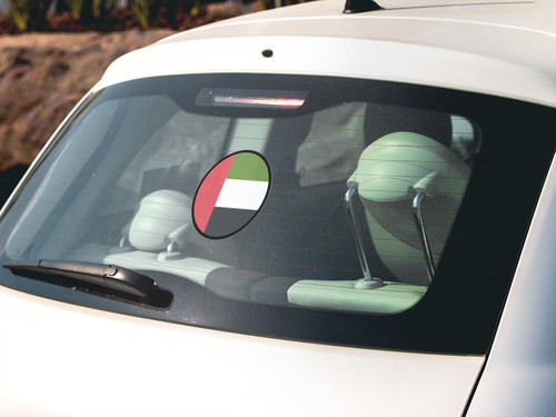 United Arab Emirates Flag Circle Sticker Decal