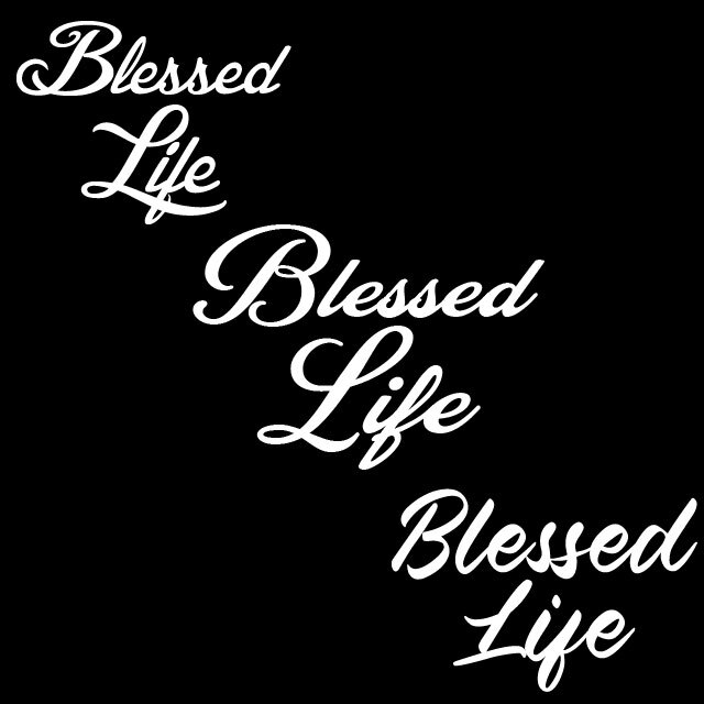 BLESSED LIFE Vinyl Decal Sticker Car Truck SUV Window