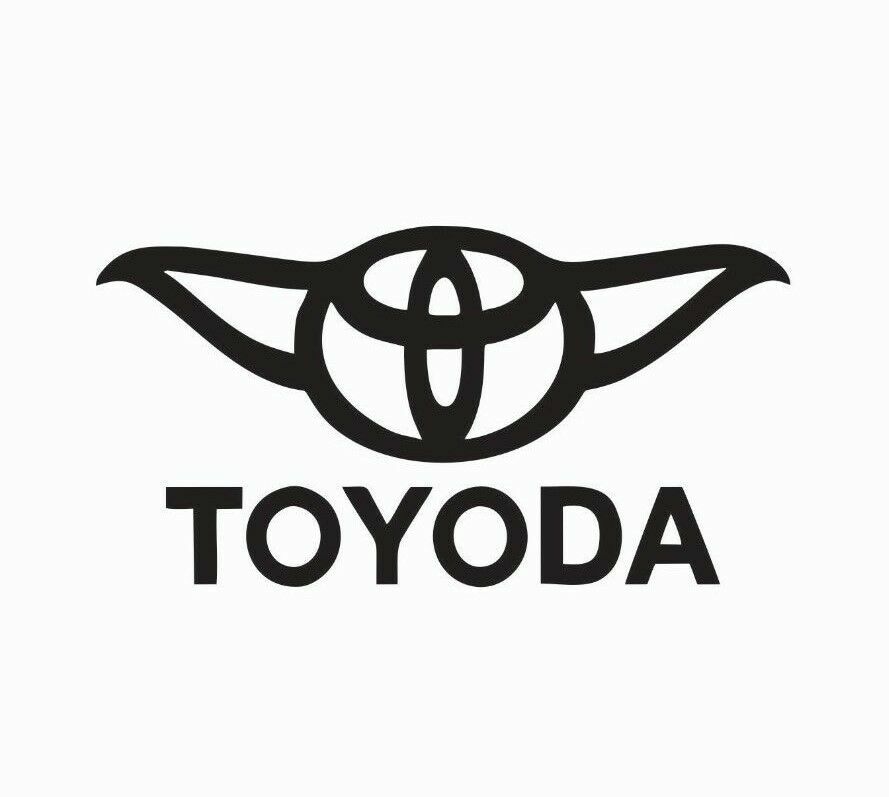 Toyota Toyoda Yoda Star Wars Vinyl Die Cut Car Decal Sticker – FREE SHIP