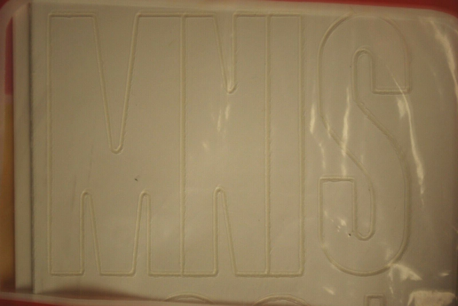 Presto Stik Vinyl Plastic Letters & Numbers 2" White Permanent #14252 S6478