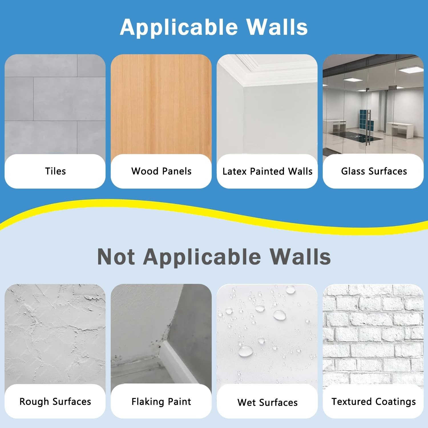 Clear Wall Protector, 15.7in*32.8ft Adhesive-Free Cover for Kitchen & Office …