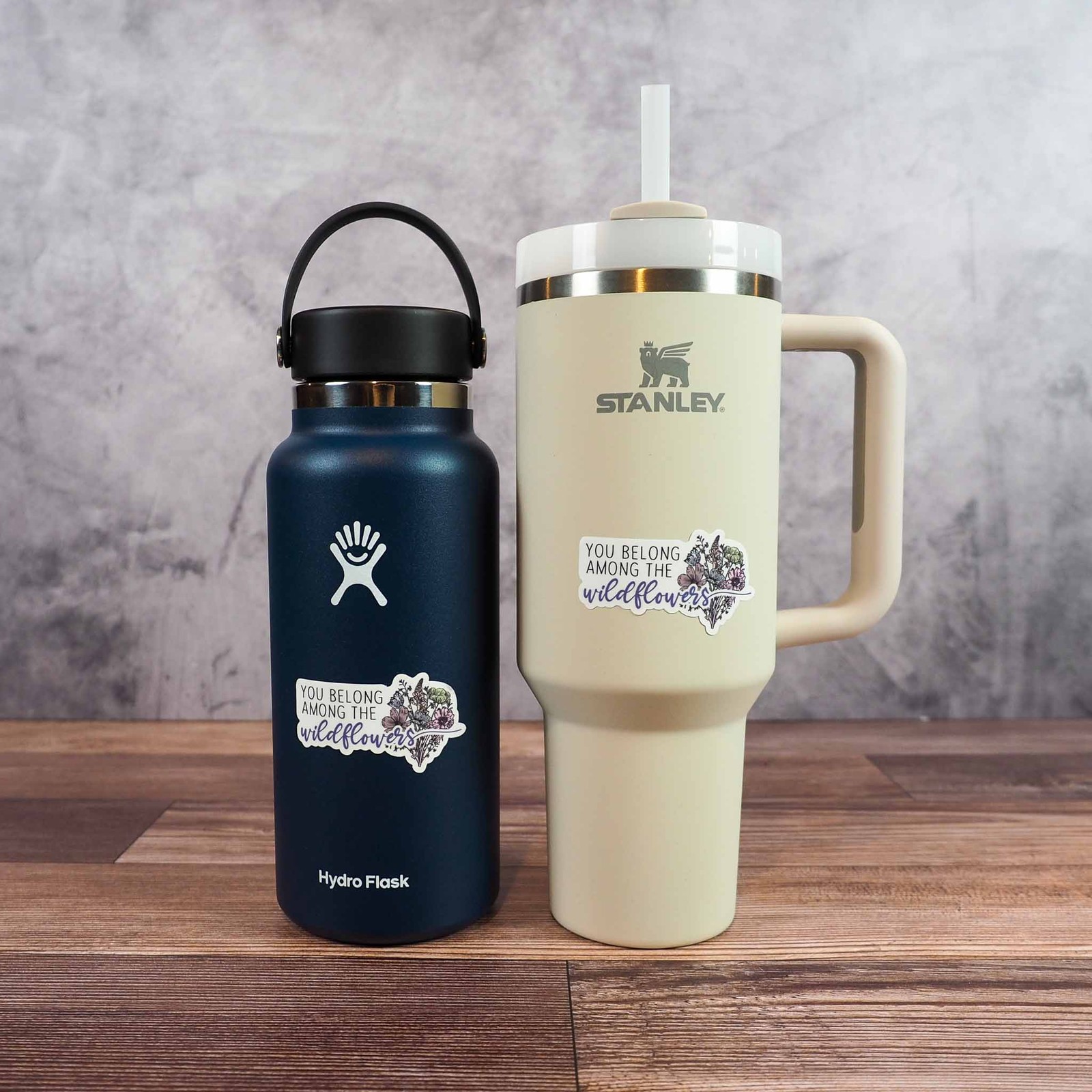 You Belong Among the Wildflowers Sticker- Cute Decal for Water Bottle & Laptop