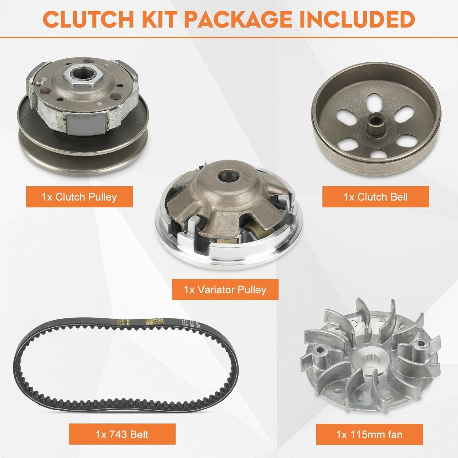 Fit for Gy6 150cc High Performance Clutch Set, Racing Scooter Variator,Fit