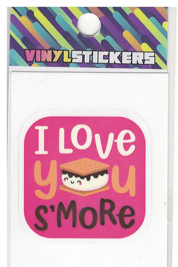 I Love You Smore High Quality and UV Weather Resistant Vinyl Sticker