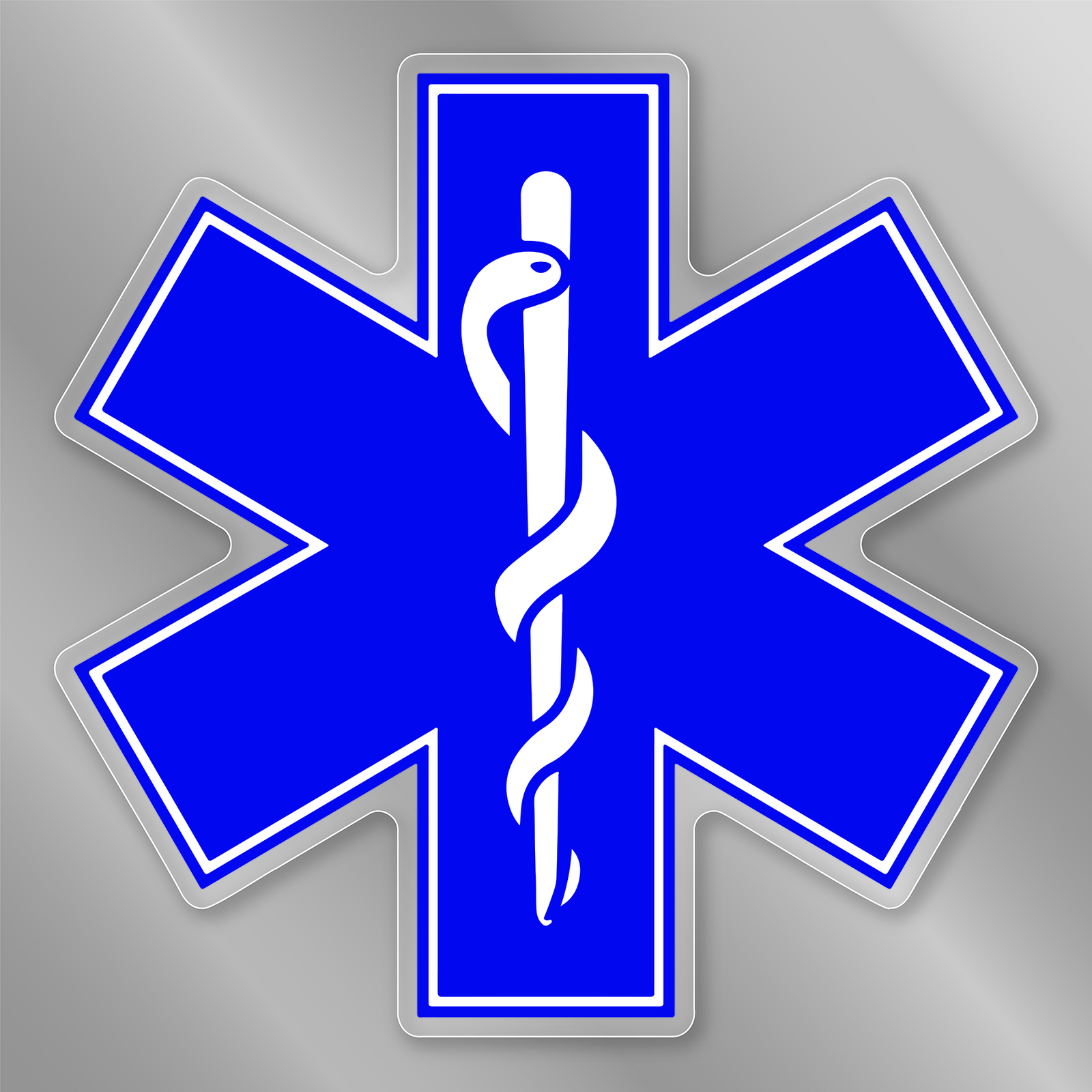 Star of Life Front Static Cling