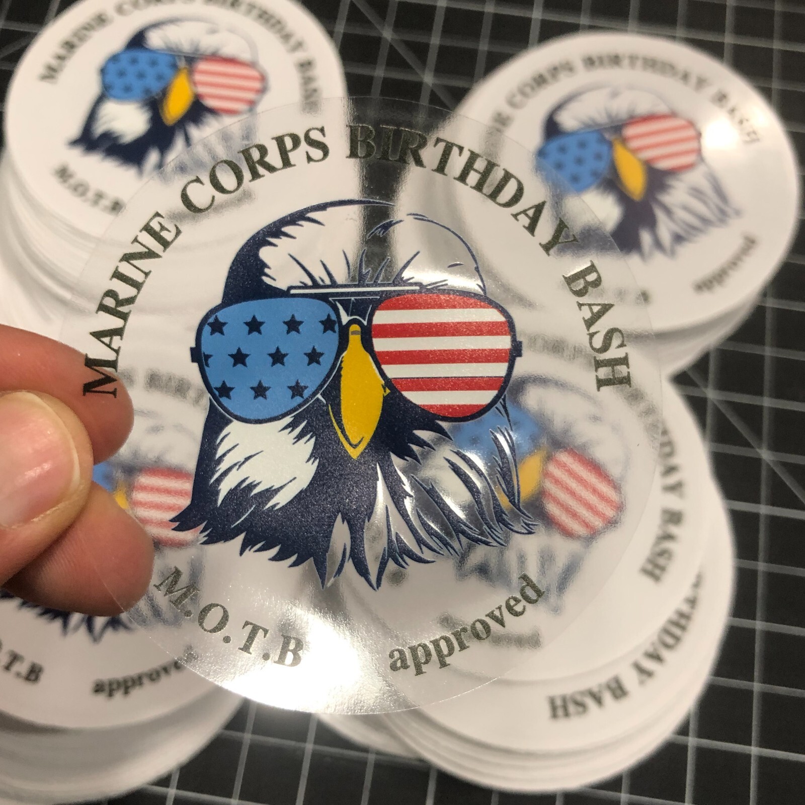 custom clear stickers with logo waterproof clear sticker white on clear label