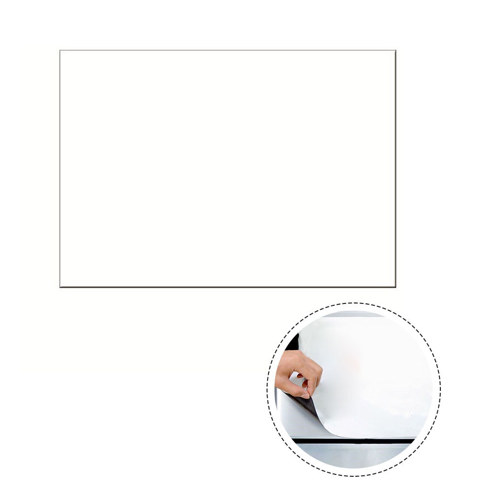 Flexible Magnetic Whiteboard for Fridge or Office Reusable and Trimable