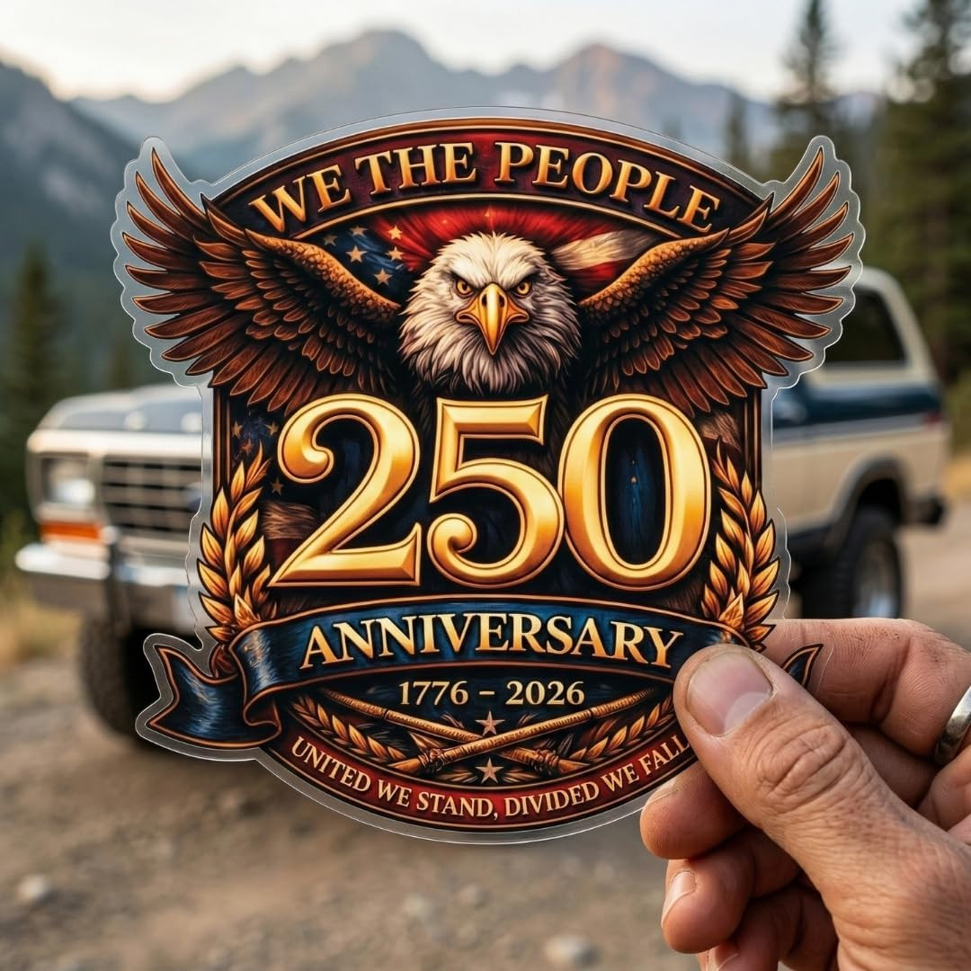 We the People Decal 250Th Anniversary USA Sticker 2 Pack – America 250 Merchandi