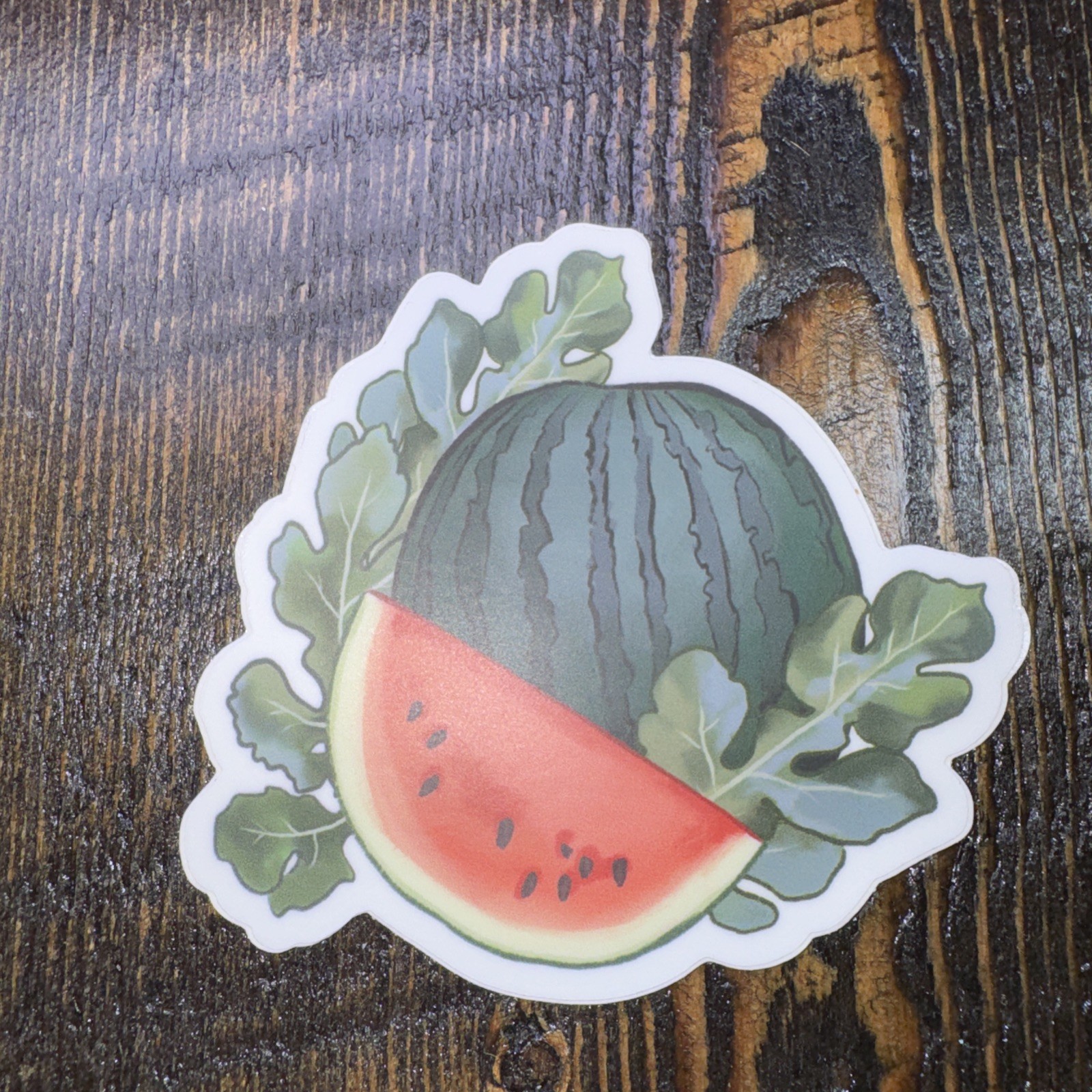Watermelon Fruit Garden Sticker 3" Water Bottle Laptop Locker Phones Helmets