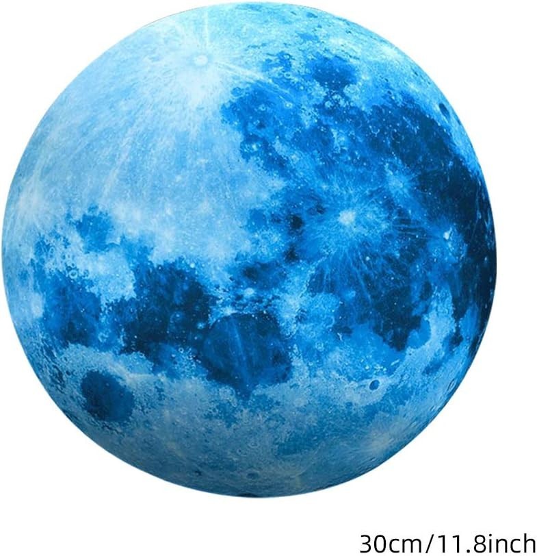 Pegatinas de pared luminosas de 11.8 pulgadas, pegatinas de luna luminosas para