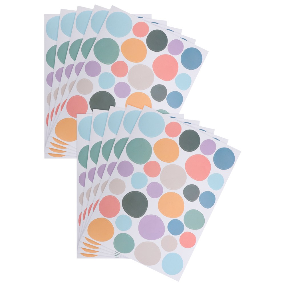 10 Pcs Classroom Decor Colorful Dot Wall Decals Colored Stickers