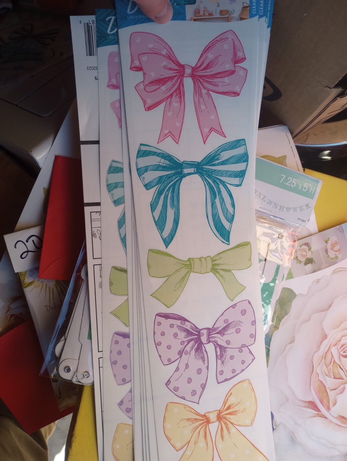Stickers Bows & Ribbons Multicolor