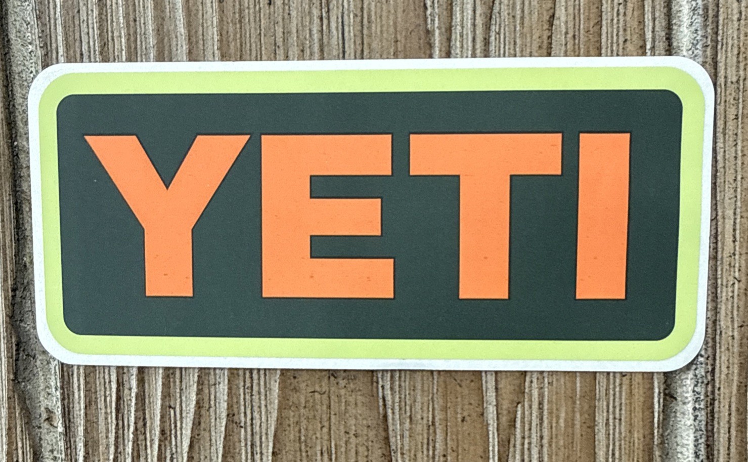 Authentic YETI Decal Cooler Drink Notebook Car Stickers 4" x 1-3/4" – Lot of 5
