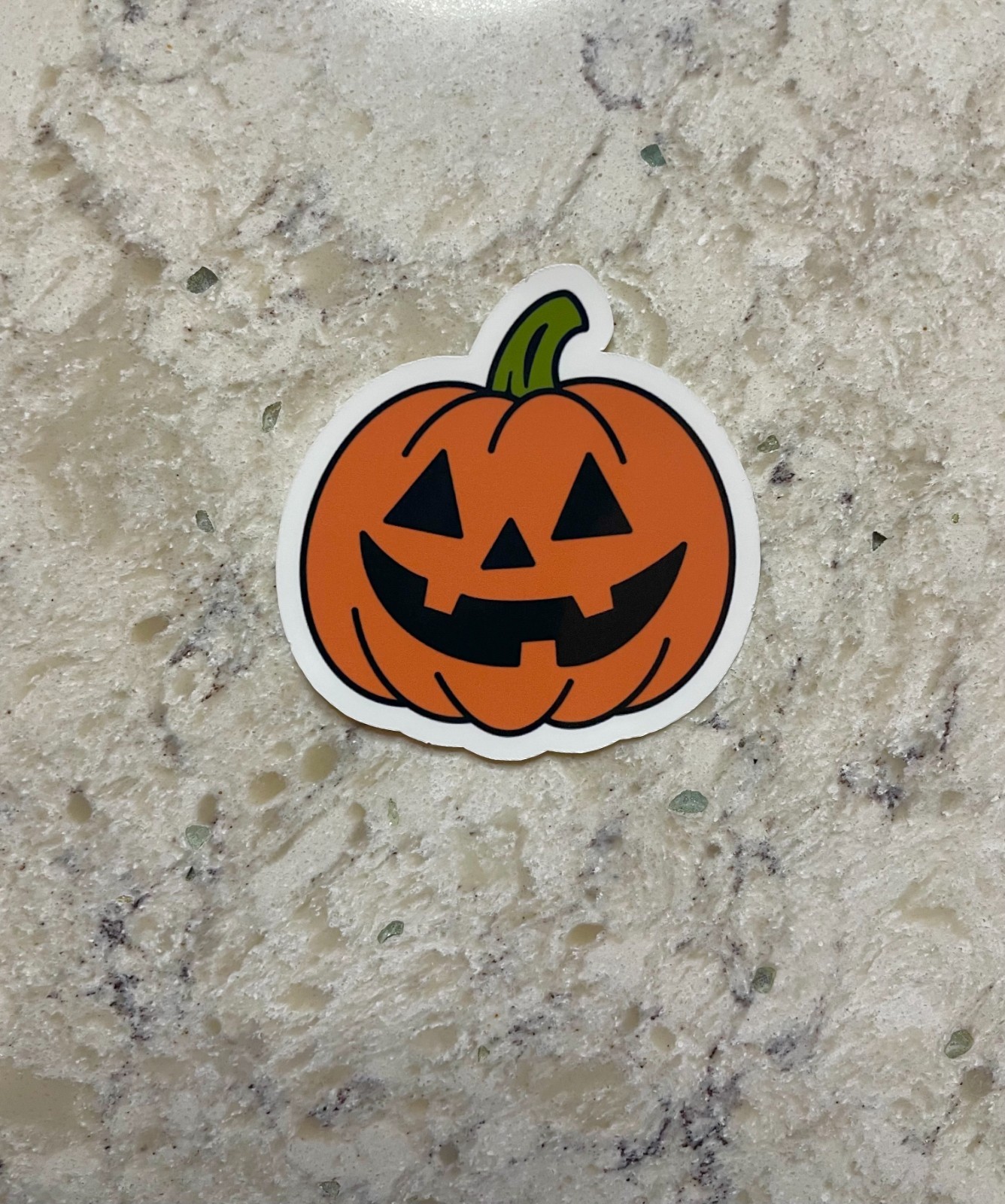 Pumpkin Sticker l Gloss or Holographic Laminate l Waterproof Decal