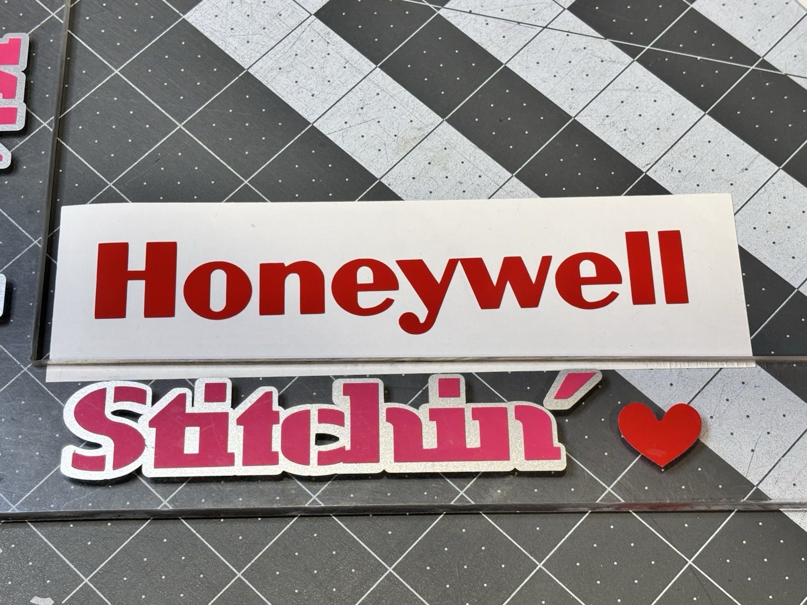 TWO Honeywell HVAC Die Cut Vinyl Decals Thermostat Maker Home Comfort Stickers