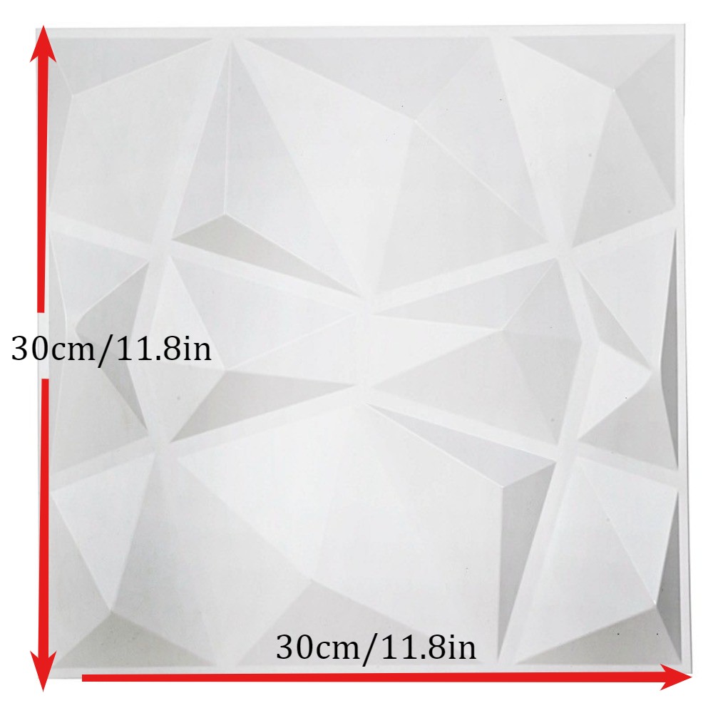 10PACK Tiles 3D Wall Panels PVC Tiles Textured Bricks DIY Wallpaper 11.8*11.8"