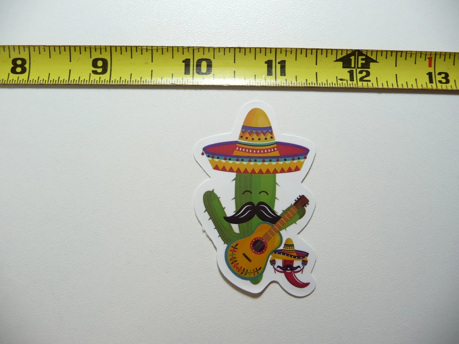 CACTUS PEPPER MARACAS GUITAR SOMBRERO SMALL STICKER DECAL MEXICAN FOOD MEXICO