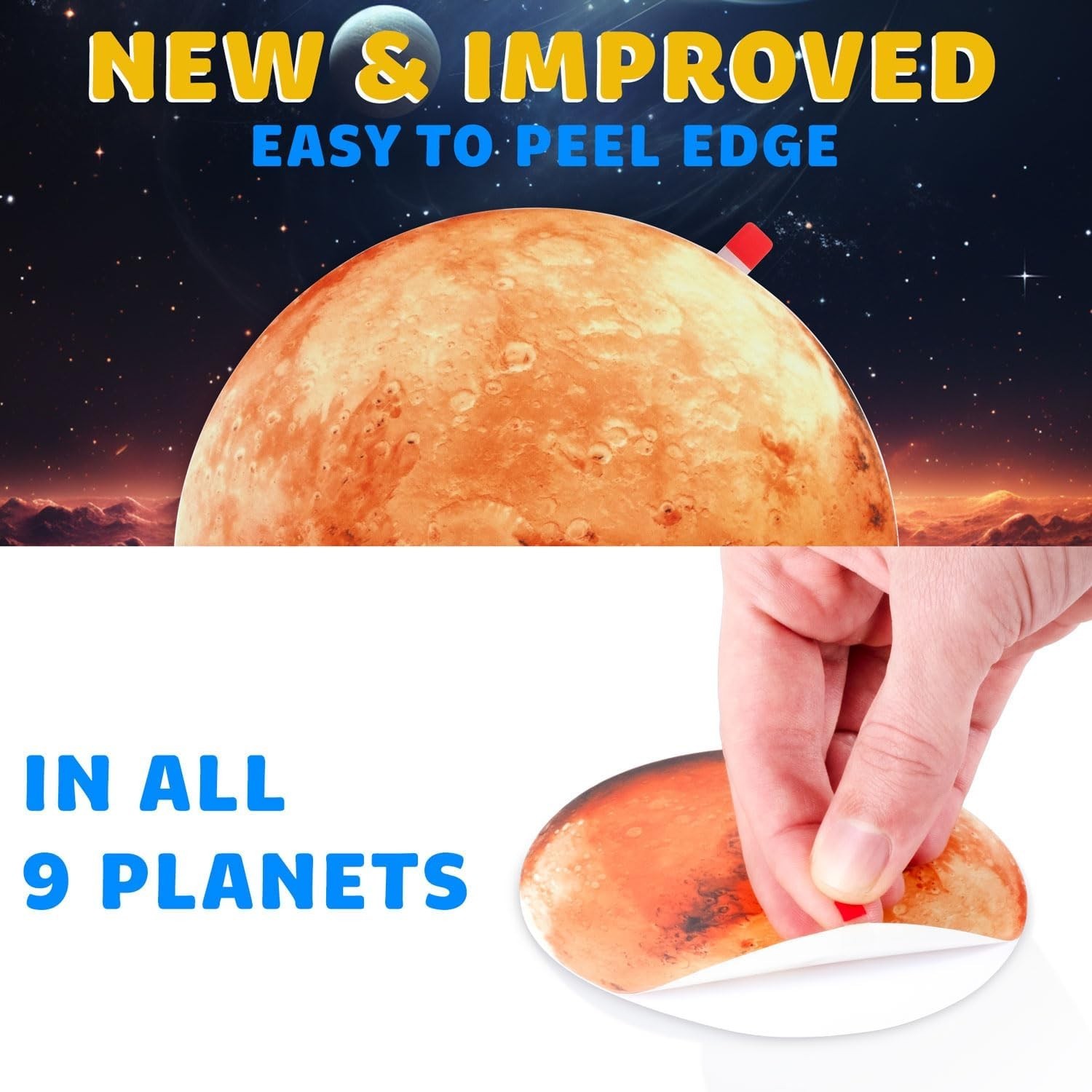Glow in The Dark Stars and Planets, Bright Solar S