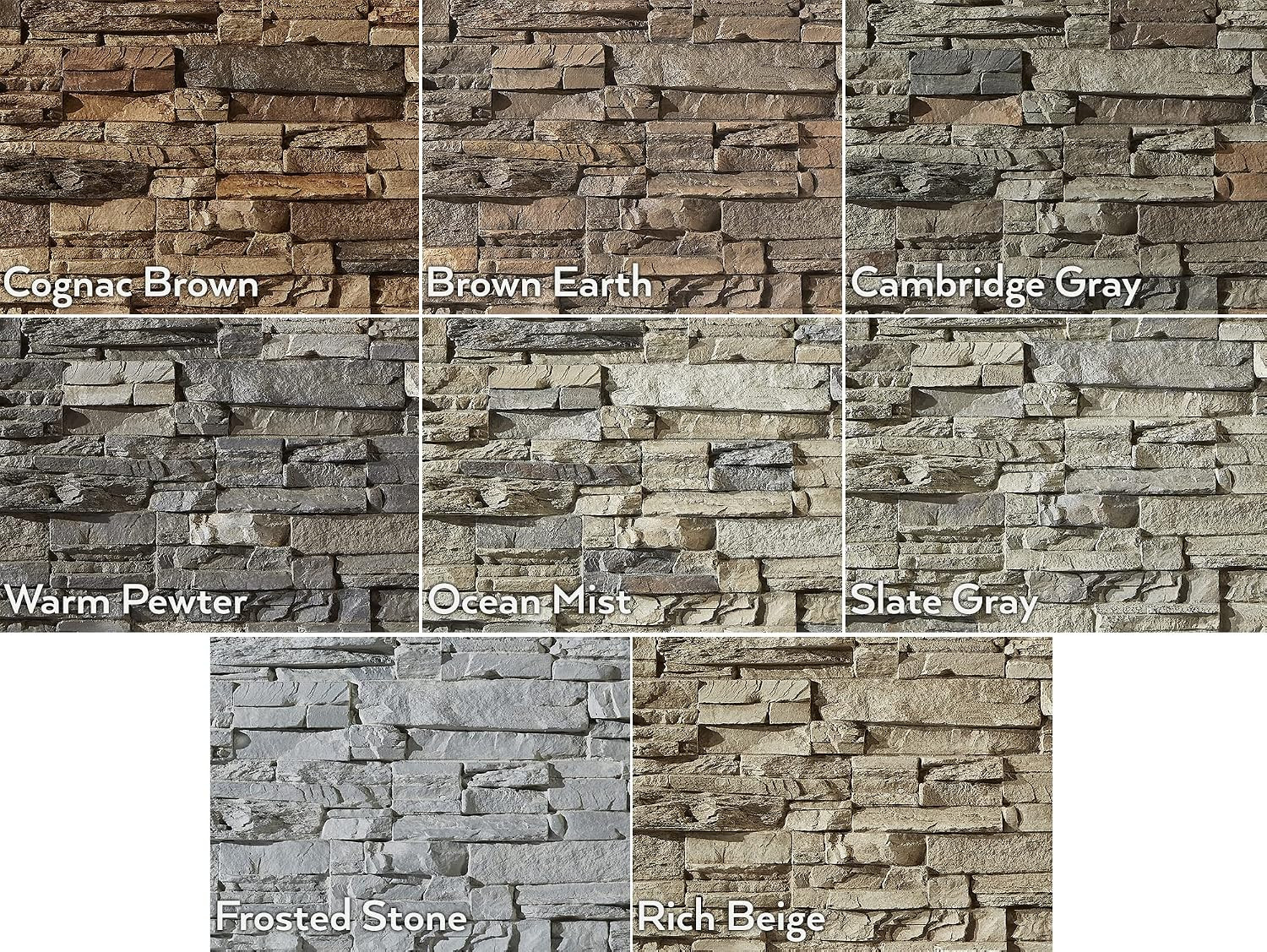 High-Density Polyurethane Faux Stone Wall Covering Panels for Interior and Exter