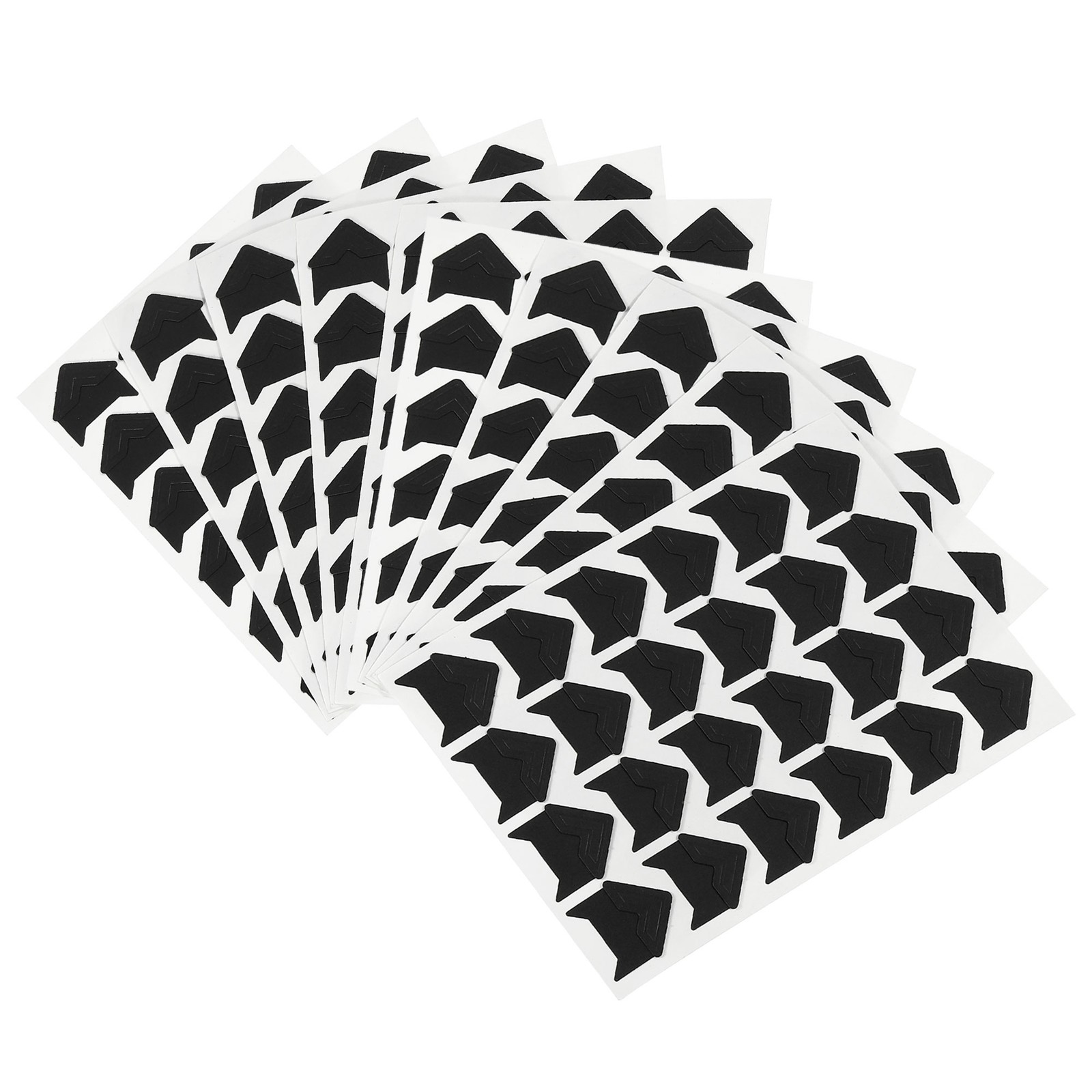 15Sheets/240Pcs Photo Corners Adhesive DIY Picture Mounting Sticker Black
