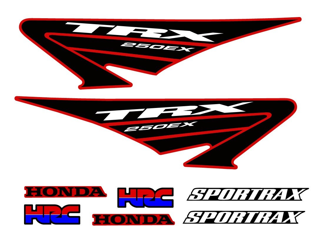 2005 Honda TRX 250ex Decal Graphic Sticker OEM kit Mark Set SPORTRAX 250 EX