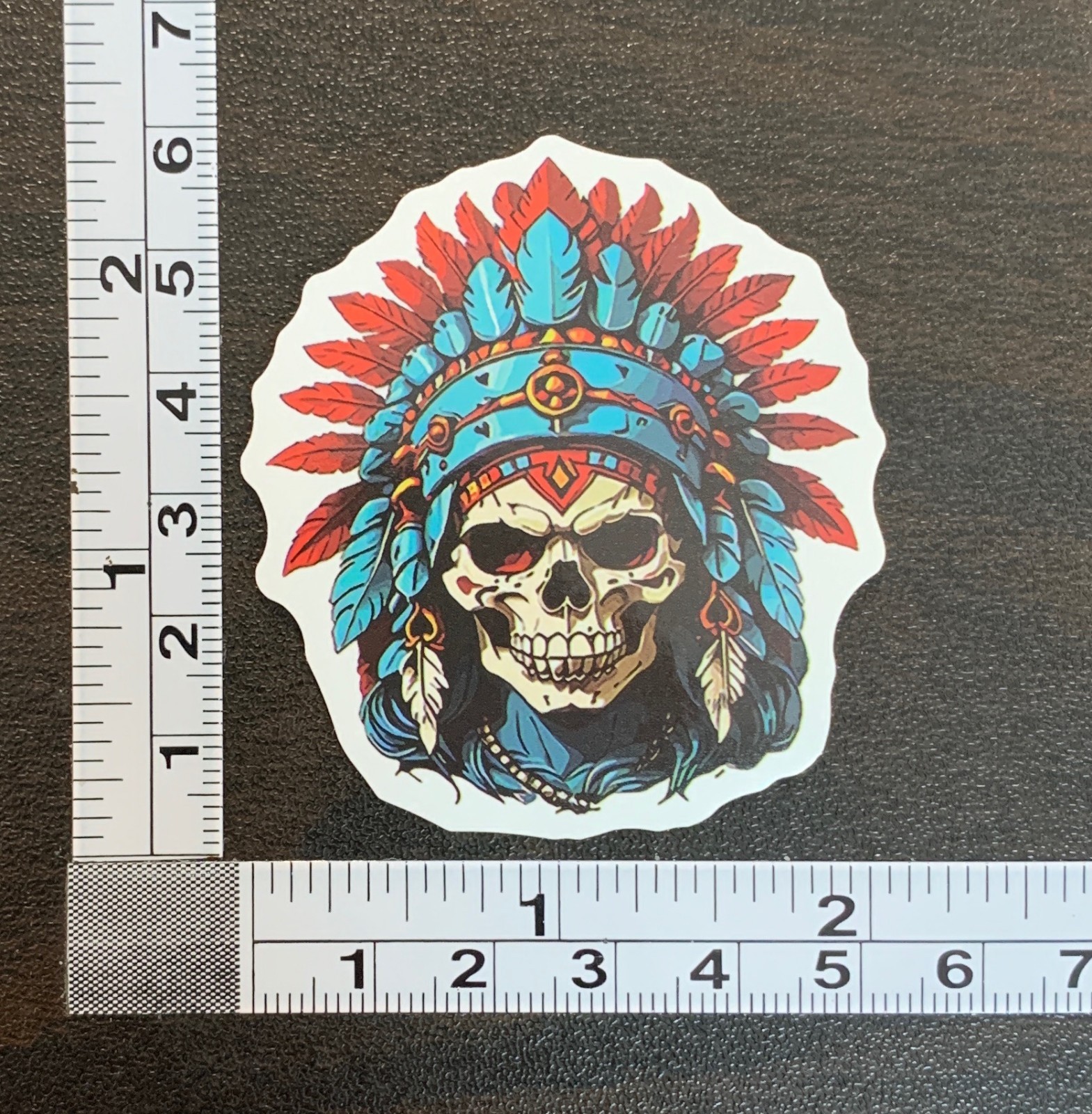 Indian Chief Skull Vinyl Stickers – Select A Sticker – BUY2GET4FREE!