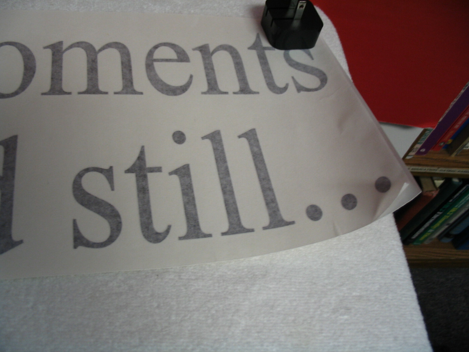 In These Moments Time Stood Still. . .Wall Decal Sticker Family Art 23"W Black