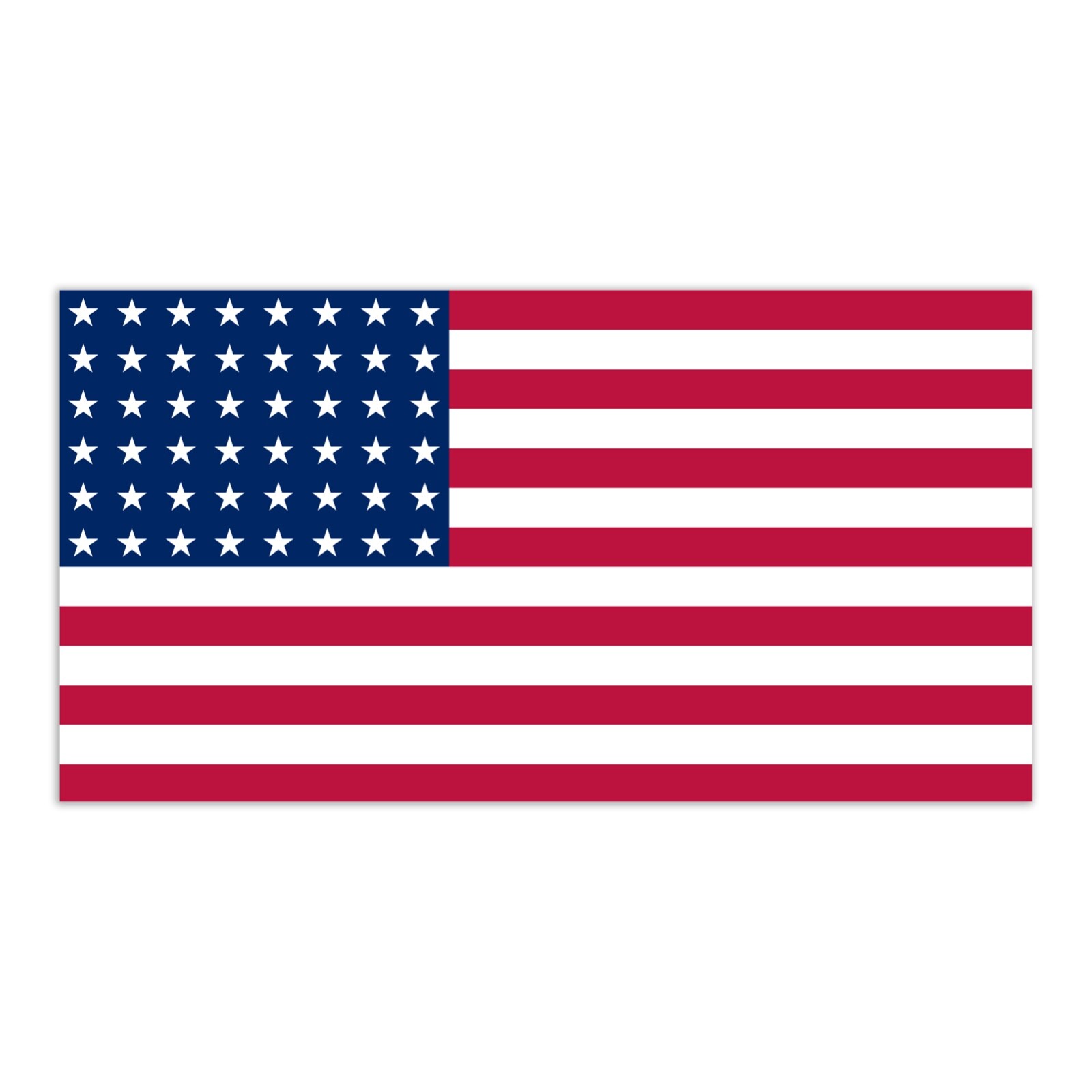 48 Stars 1912-1959 USA Flag Sticker United States of America Decal US American