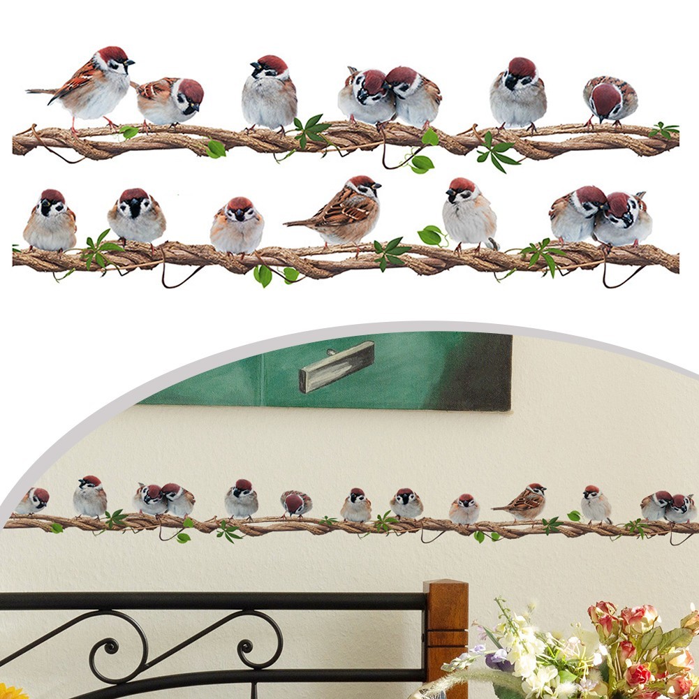 Decorate Your Walls with Removable Bird Wall Stickers DIY Vinyl Art Decals