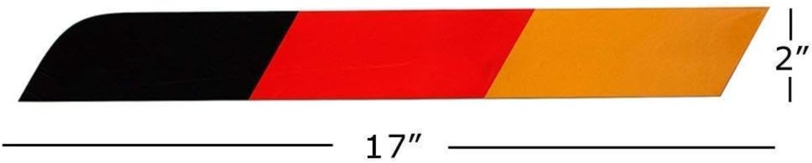 High-Quality 17×2-Inch Reflective Flag Stripe for Car Customization