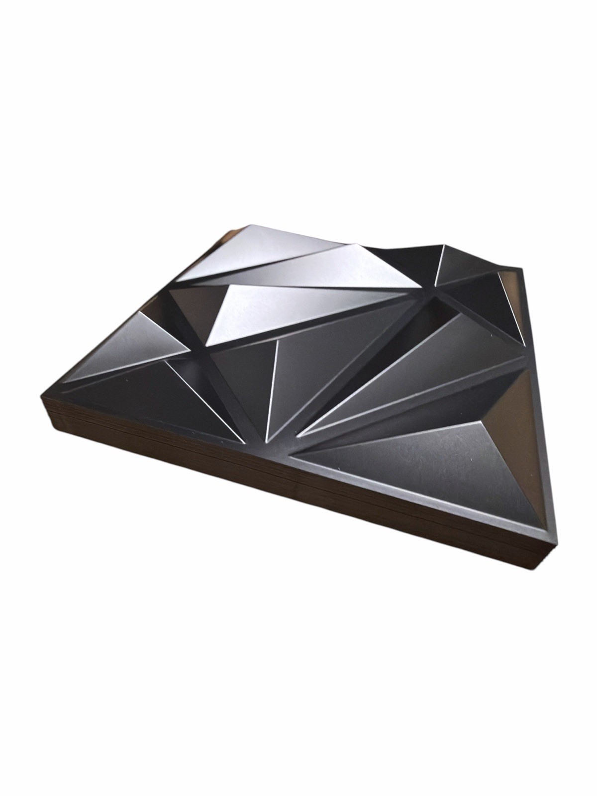 Art3d 33-Pack Black 3D Geometric Wall Panels 11.8in PVC 32 Sq Ft New
