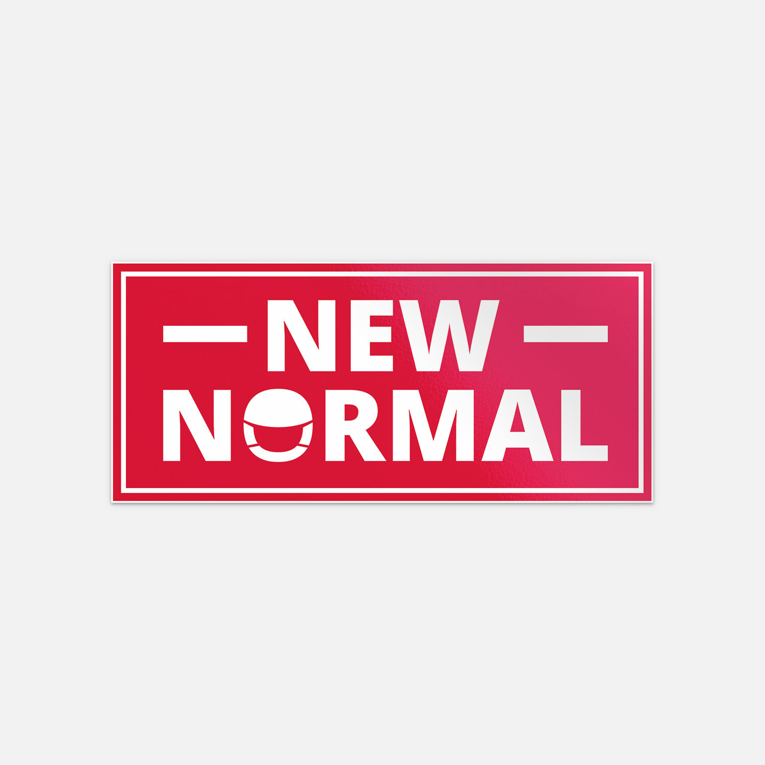 New Normal Slogan Vinyl Sticker Decal