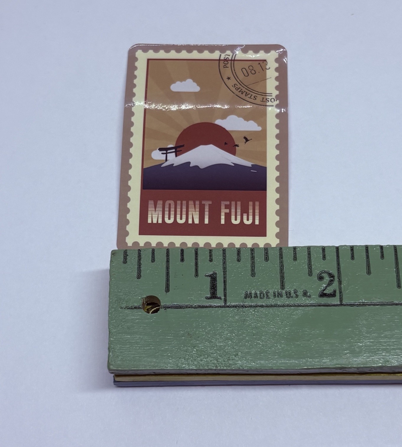 Mount Fuji Japan Postage Stamp Novelty Sticker Vinyl Decal Travel Cool Art Tc9