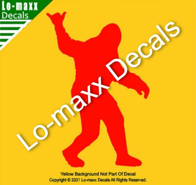 Bigfoot Hang Loose Shaka Original Art Superior Quality Die Cut Vinyl Decal