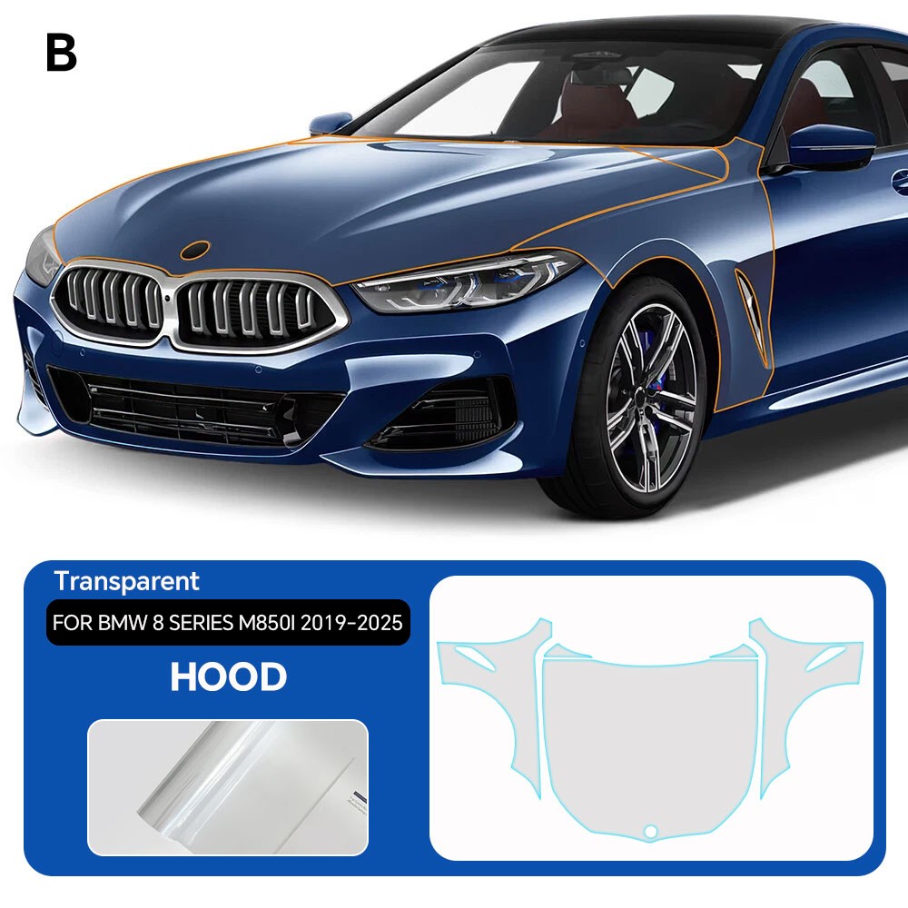 Full Car For BMW 8 Series M850i 2019-2025 M840i Precut Paint Protection Film PPF
