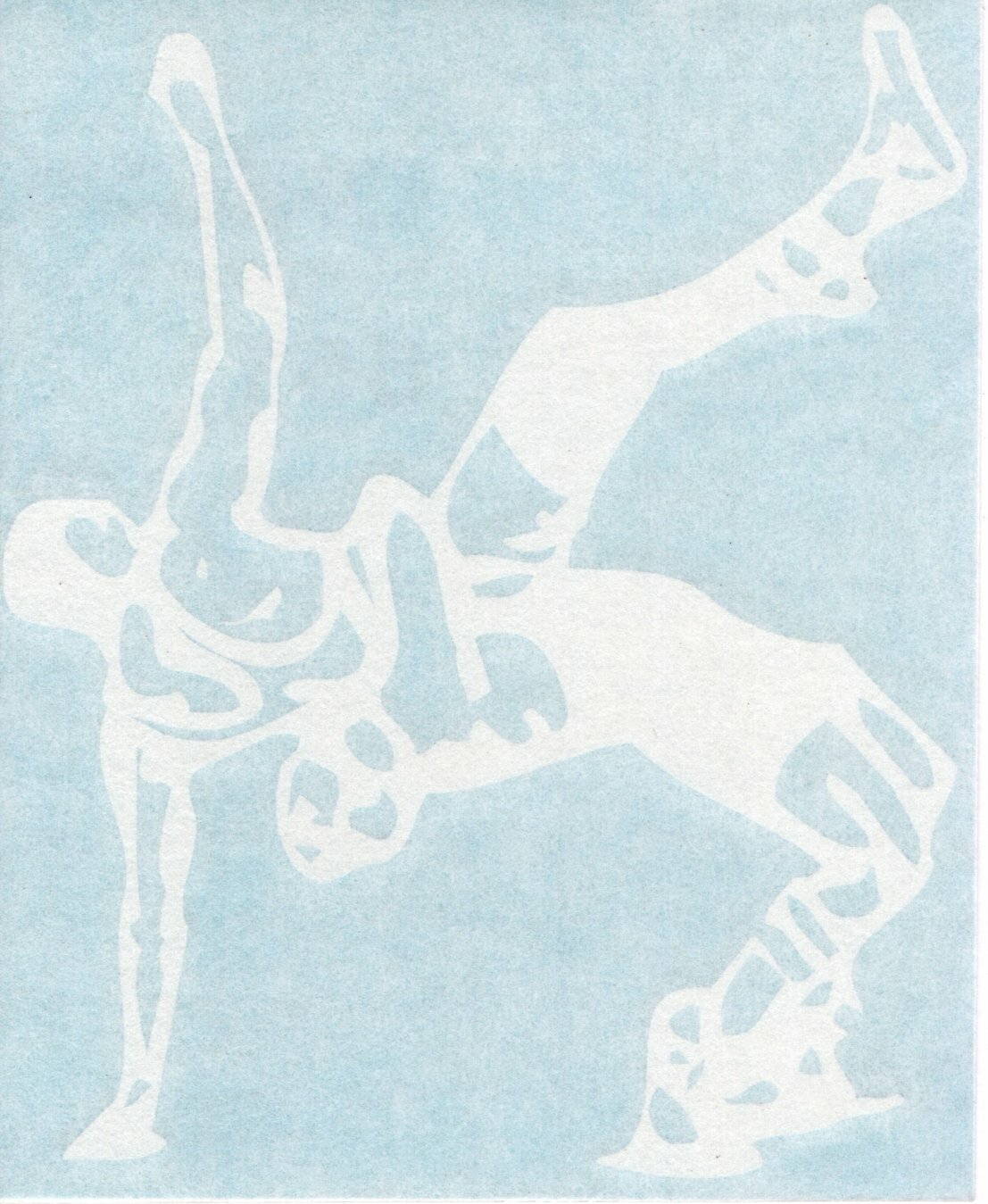 Freestyle Wrestling – Greco Roman Wrestler Car Window Vinyl Decal Sticker 04061