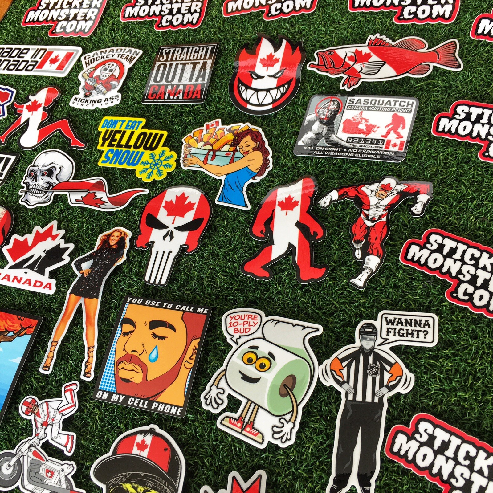 CANADA PACK Hard Hat Stickers (40) HardHat Sticker & Decals, Canadian, Canuck