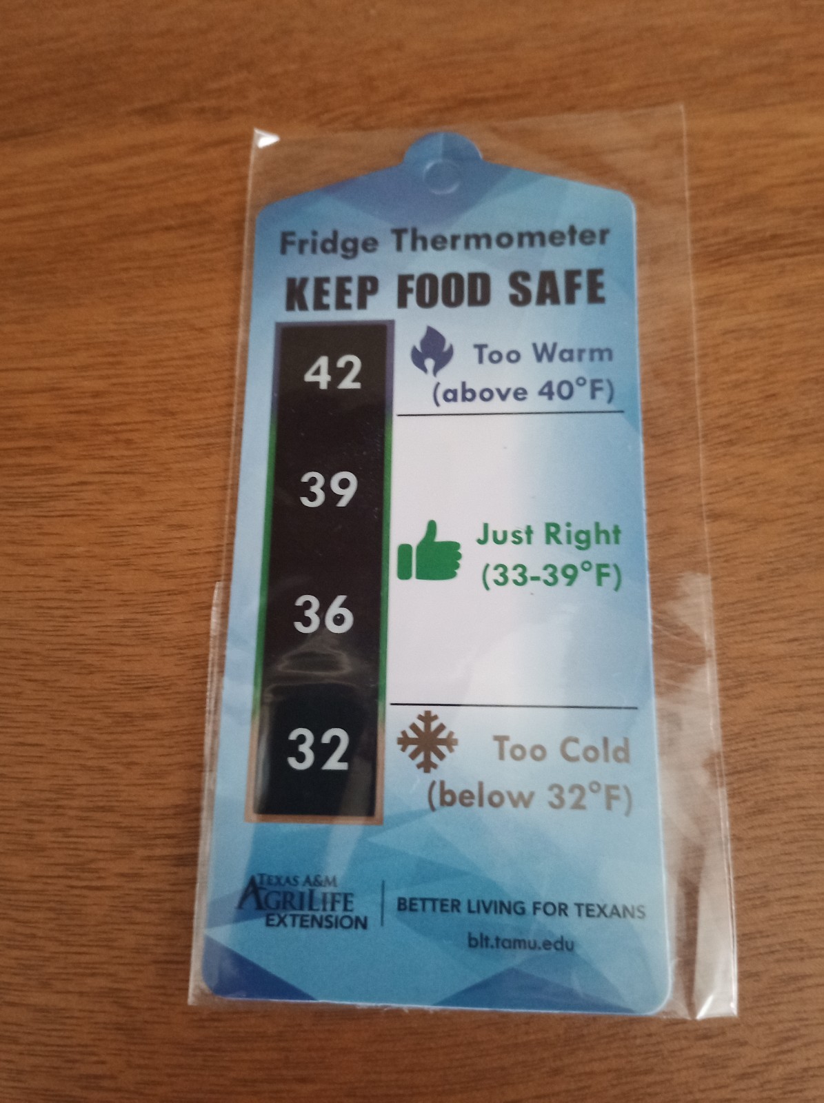 Refrigerator Fridge Thermometer Keep Food Safe Stick-On