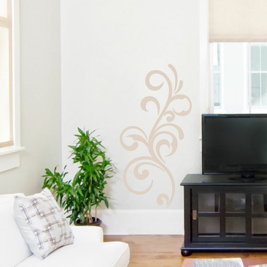 Decorative Scroll Flourish Wall Decal – Wall Accents, Shapes, Vinyl Wall Art