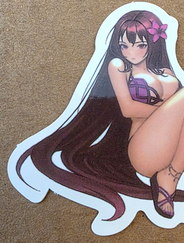 Waifu Sticker Idol Girl Princess Punk Bikini Lingerie Anime Manga Pinup Pin Up