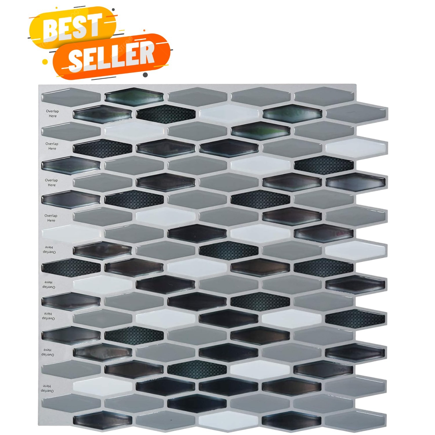 Fadeless 12" x 12" Peel and Stick Marble Panels – Pack of 6 for Effortless Decor