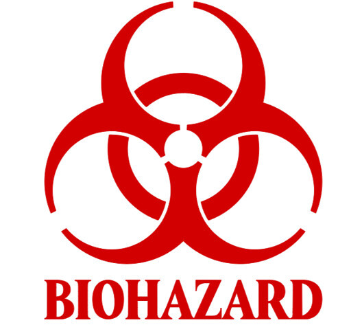 2" – 24" BIOHAZARD WARNING Decal Vinyl Sticker Logo & Label Pick SIZE & COLOR