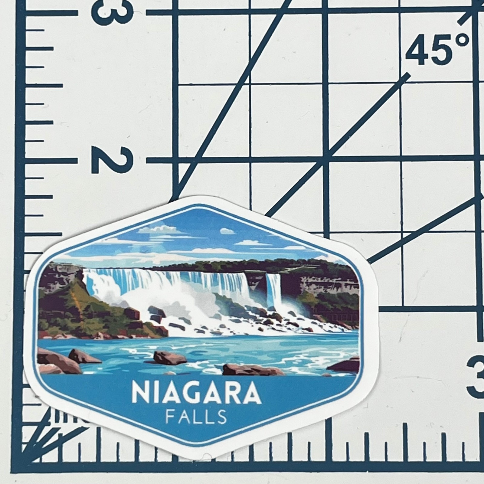 Niagara Falls Vinyl Sticker New York Waterfalls Travel Souvenir Journal Art
