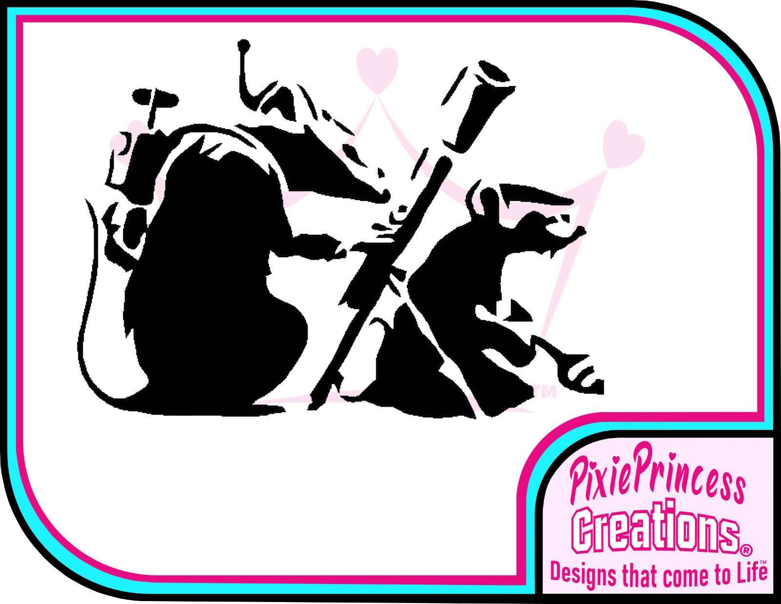 Banksy Vinyl Sticker Wall Art Poster Car Van Home Decor Room Decal