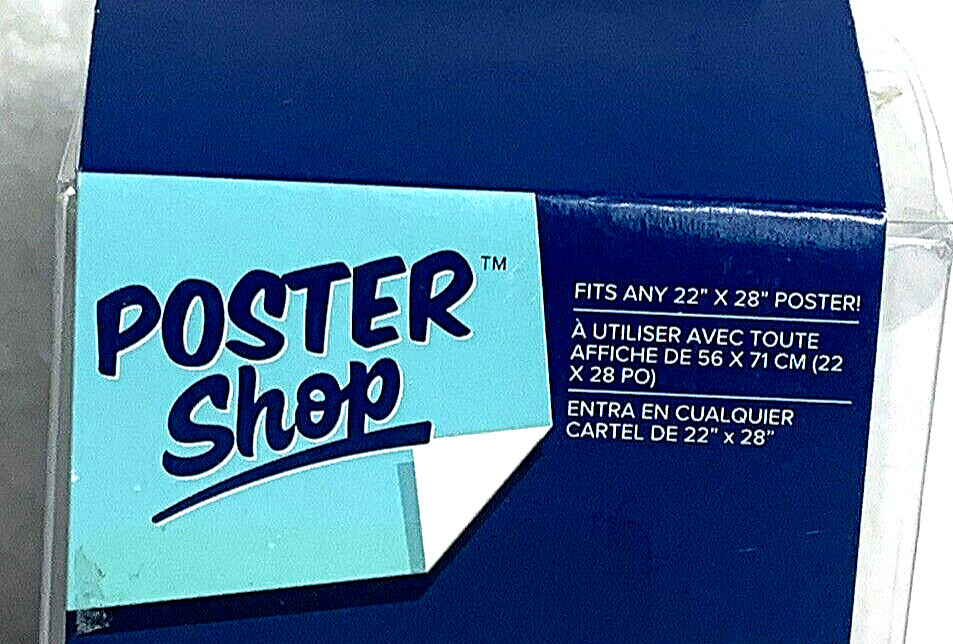 Poster Shop – 4-Pc White Woodgrain Poster Border 3.5 in 22"x28" Adhesive Border