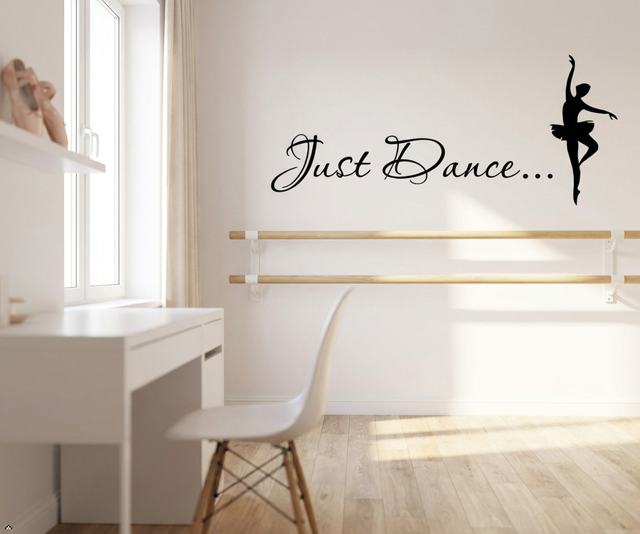 Just Dance Vinyl Wall Art Inspirational Quotes and Saying Home Decor Decal stick