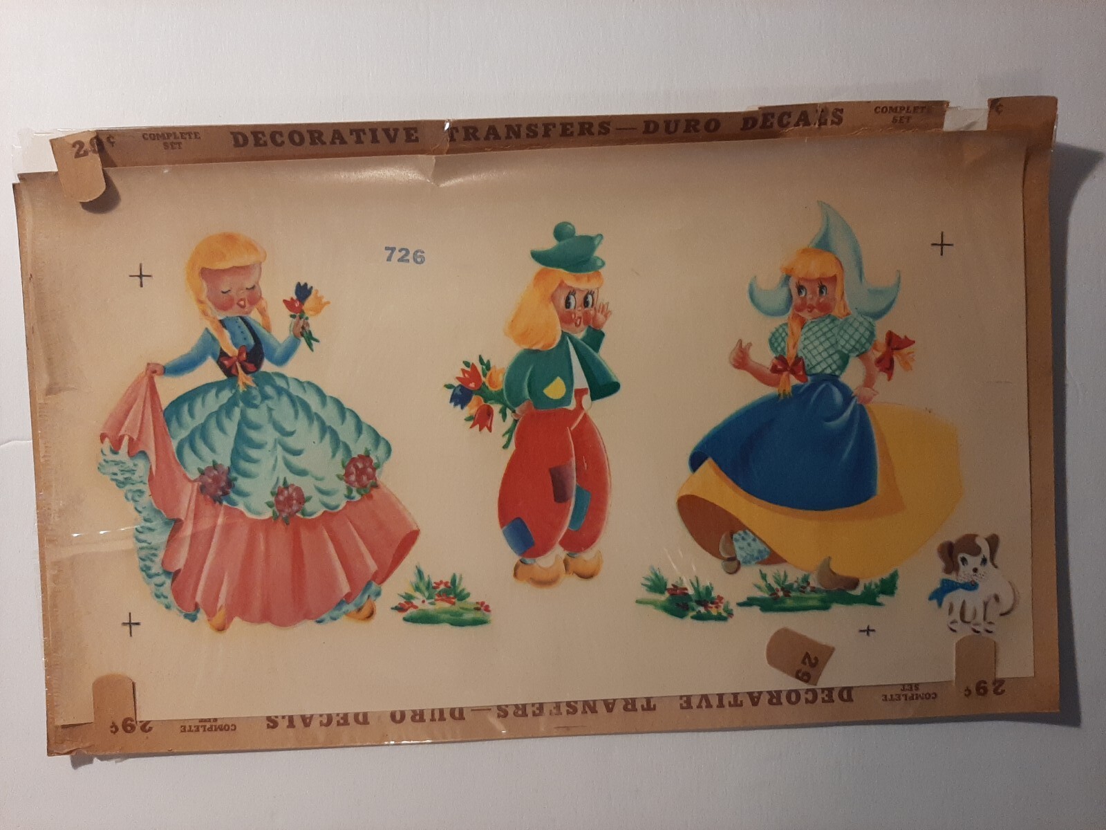 Vintage Duro Dutch Holland Water Transfer Decals Unused NOS
