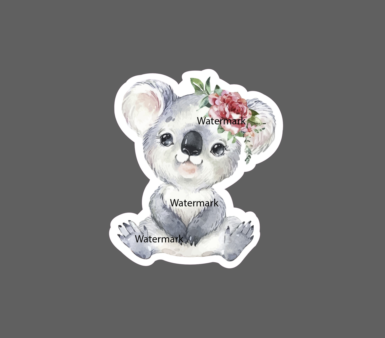 Baby Koala Sticker Cute Flowers NEW – Buy Any 4 For $1.75 EACH Storewide!